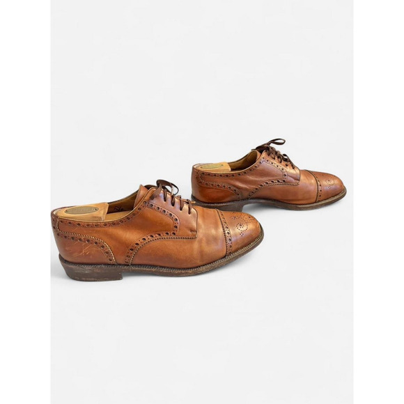 Vintage oxfords brogues men size 9.5 wide E Cole Haan Old Money dress shoes